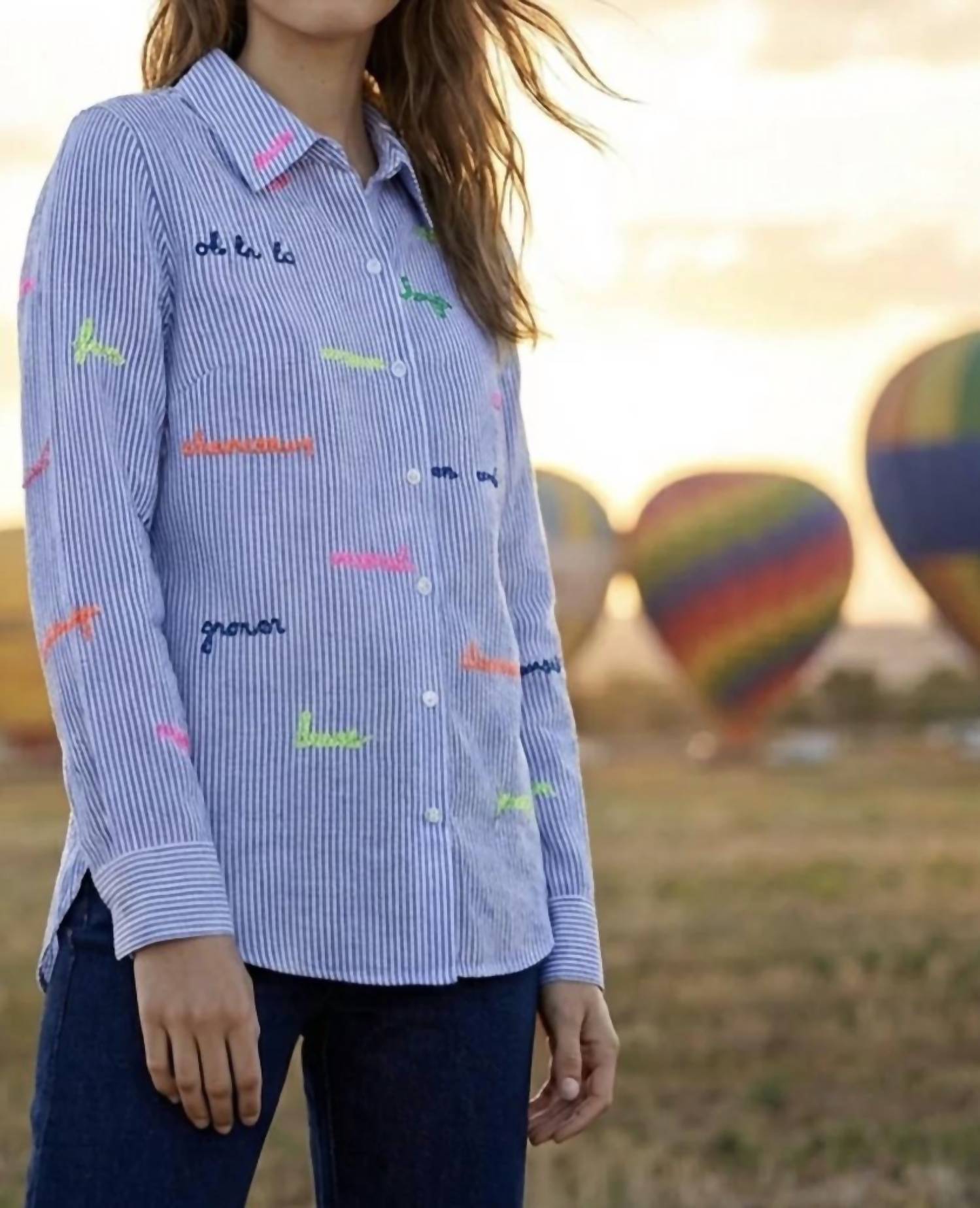 Vilagallo - 500 Rayas Lino Shirt