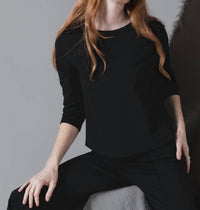 Ripley Rader - Ponte Knit Three-quarter Sleeve Top