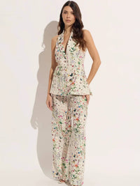 Oolala - Button Down Sleeveless Halter Vest