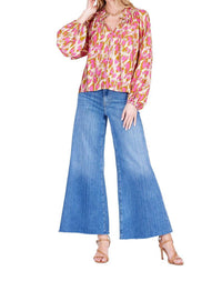 Joy Joy - Elastic Neck Peasant Blouse