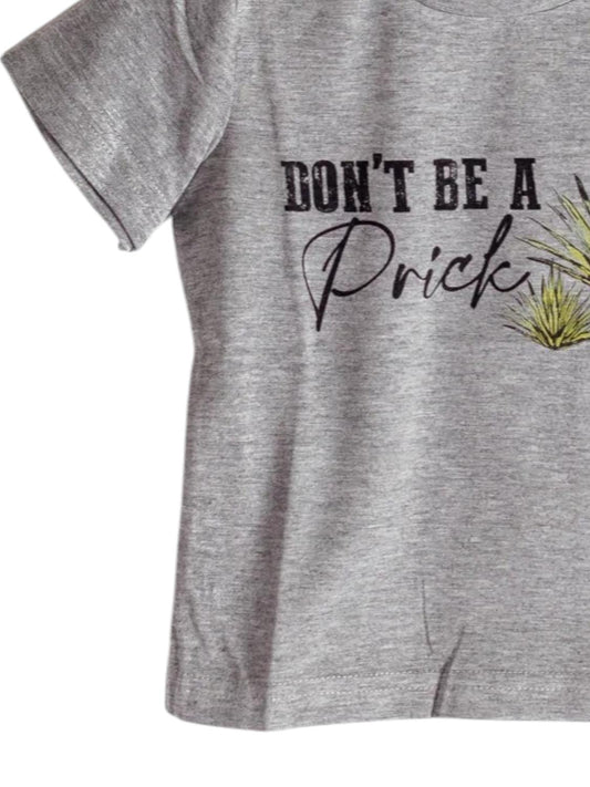 2Flyco - Kid's Don't Be A Prick Tee, Gray