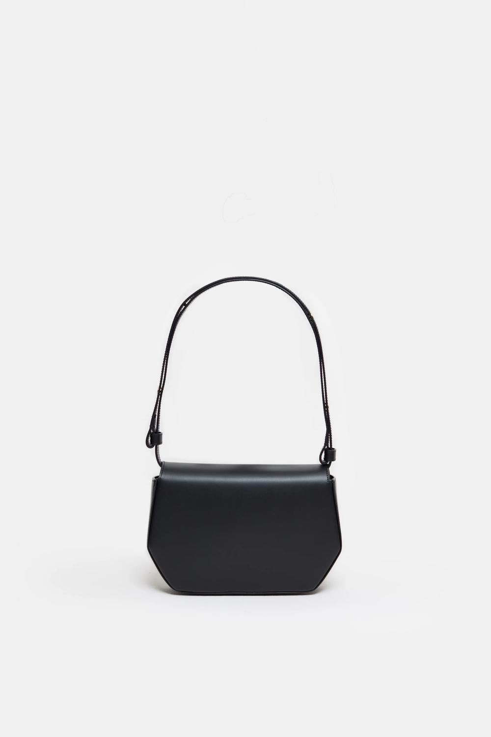 CLOSED Women's Soft Leather Shoulder Bag in black - women's bag - detail view