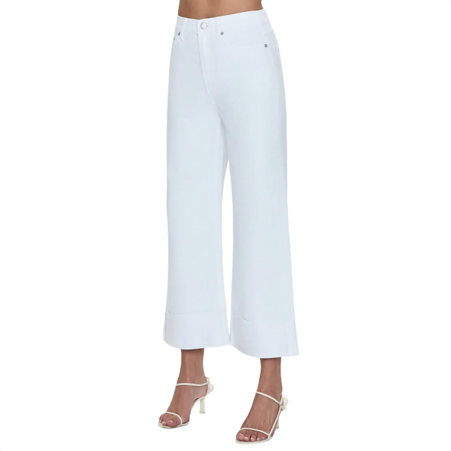Pistola - Lana Crop Cuff High Rise Ultra Wide Leg Jean