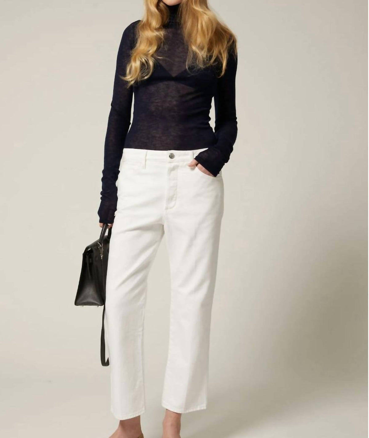 Sprwmn - Cropped Slim Boyfriend Jeans