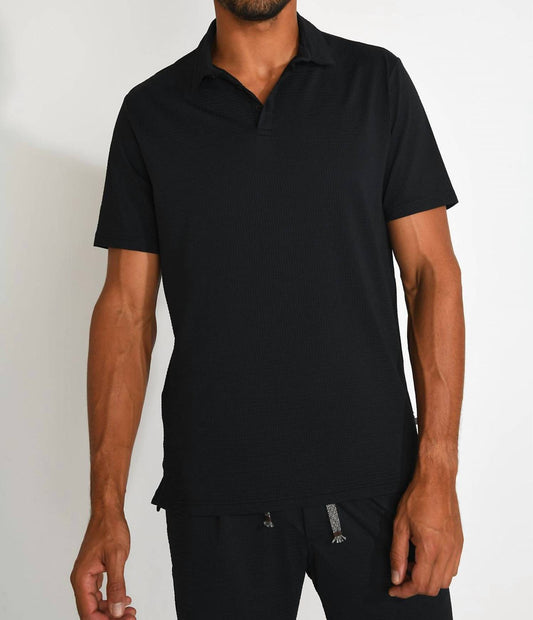 Cala 1789 - Vasco Trieste Embossed Fabric Polo Shirt