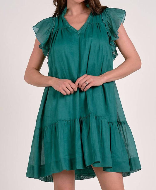 Elan - Flutter Sleeve Dress