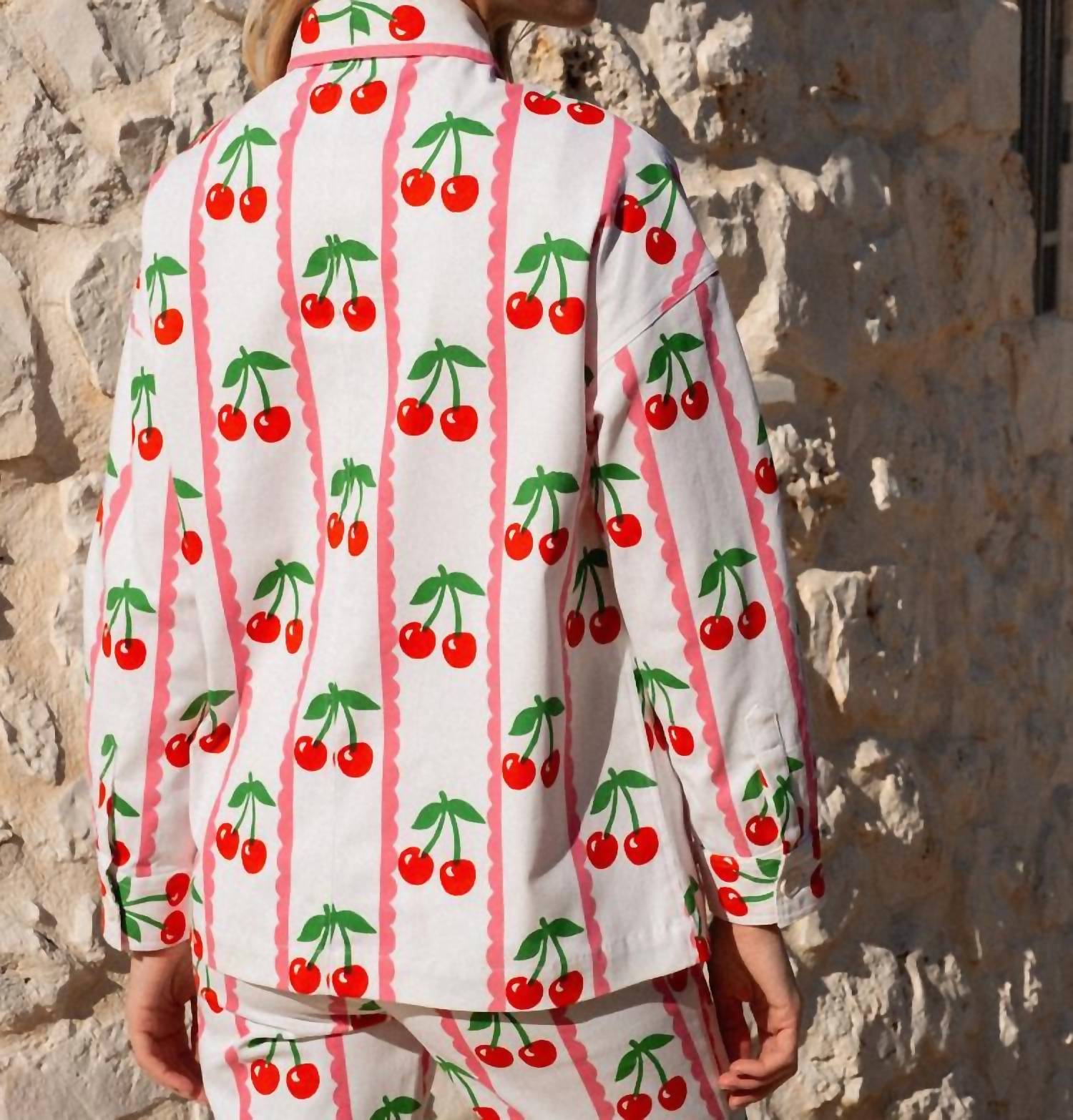 Pink City Prints - Romy Button Front Jacket