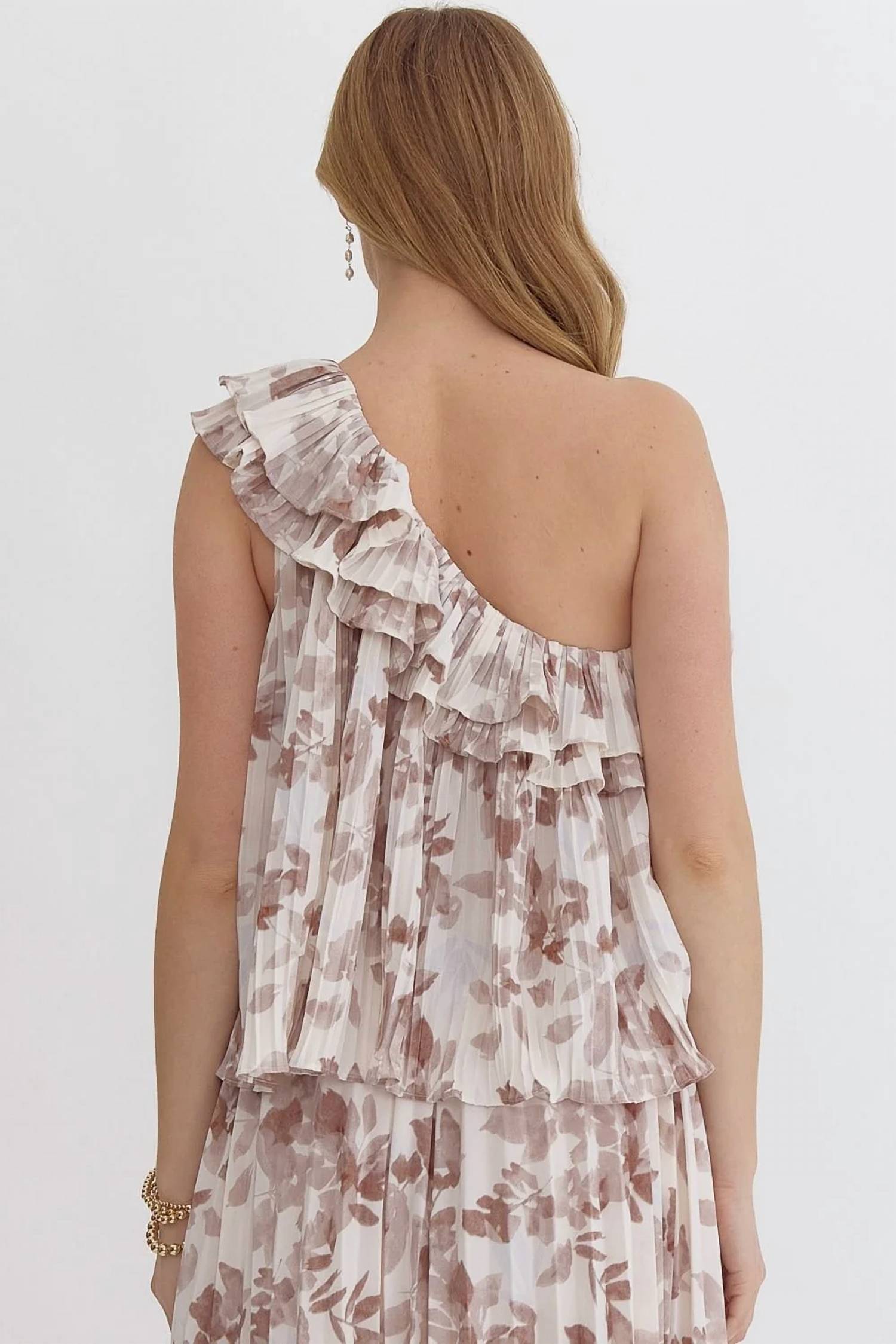Entro - Petal Whisper One-shoulder Top