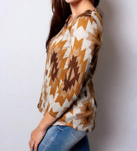 Good Stuff Apparel - V Neck Stripe Top
