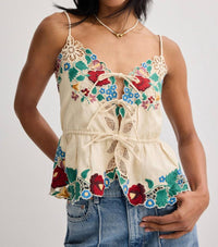 Sea - Katharine Embroidery Slip Top