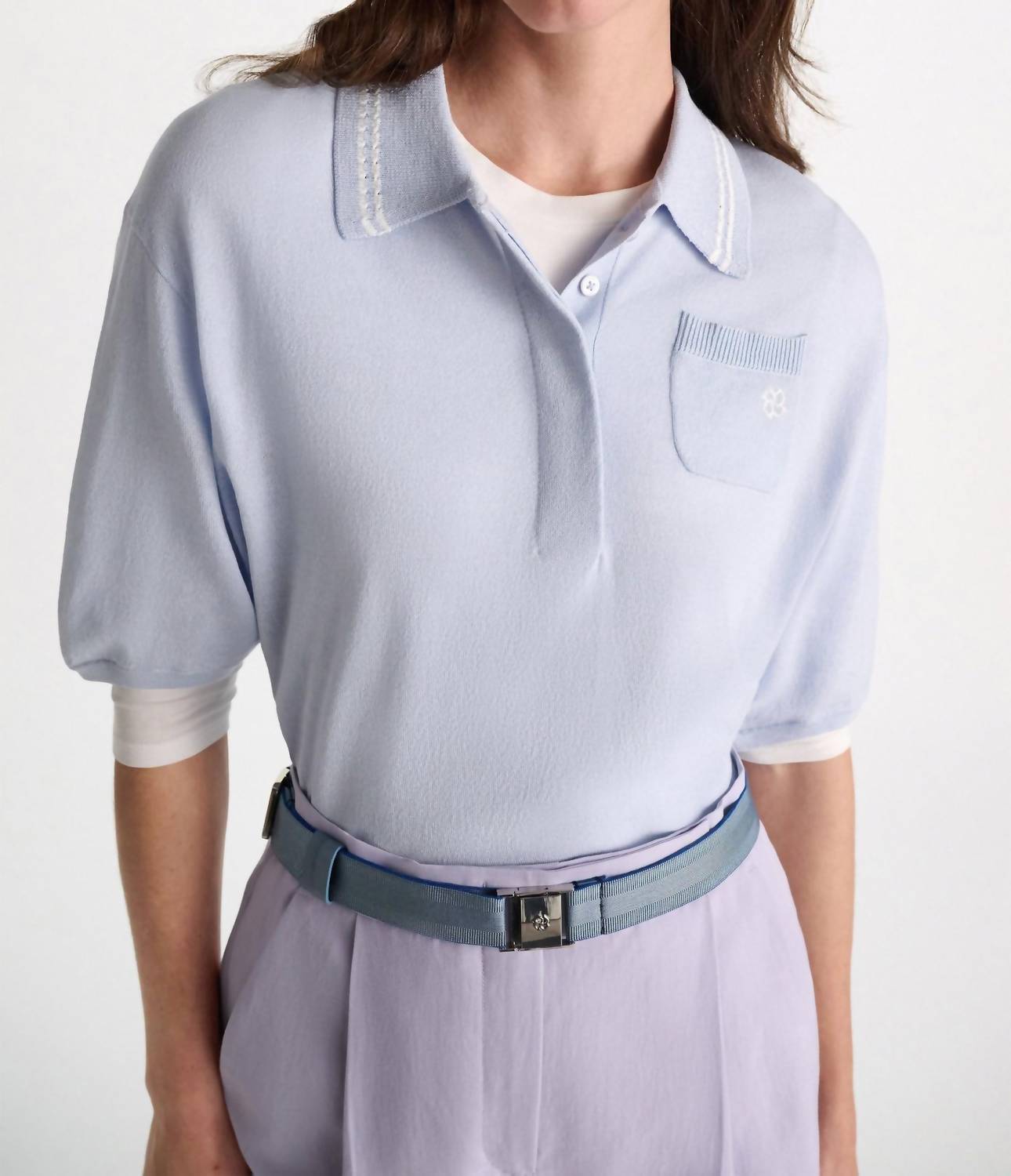 DOROTHEE SCHUMACHER Refined Essentials Pullover in blue - women's t-shirt