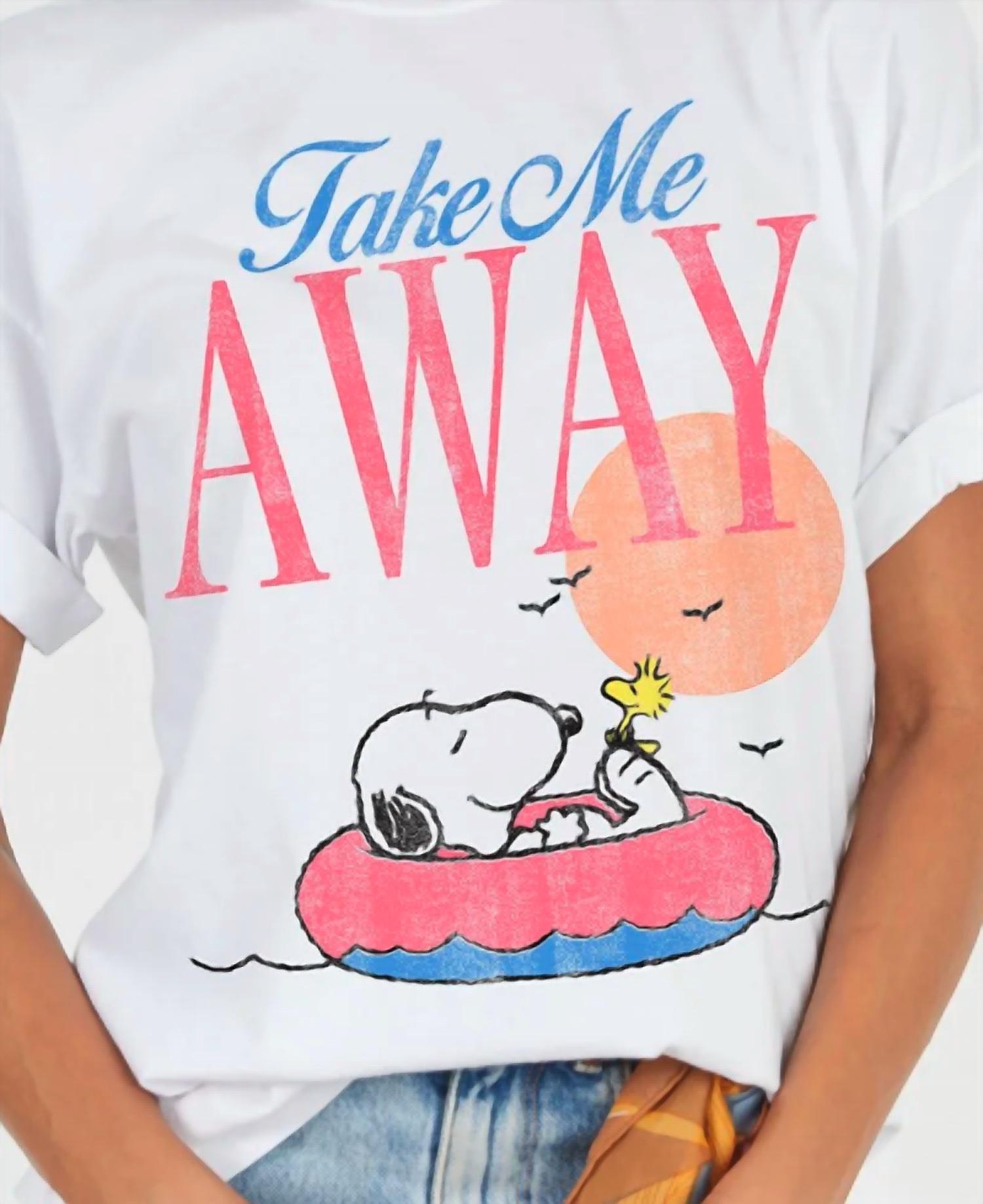 Girl Dangerous - Peanuts Take Me Away Boyfriend Tee