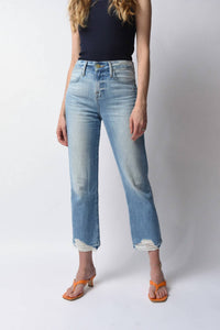 Frame - Le Hollywood Crop Released Hem Jeans