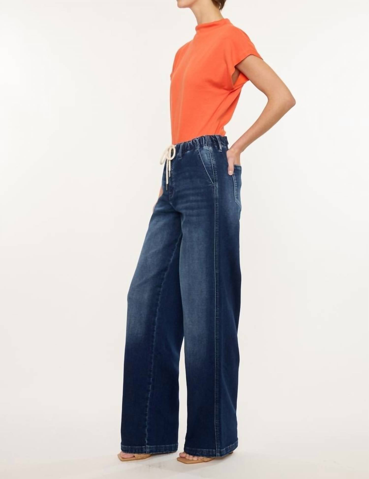 KanCan On Repeat Jeans in dark wash - women's jeans - alternate view