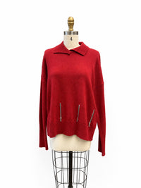 Pier Antonio Gaspari - High Neck Cut Sweater Top