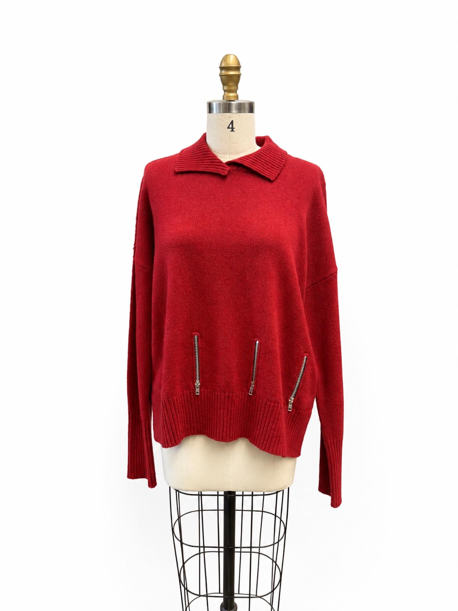 Pier Antonio Gaspari - High Neck Cut Sweater Top