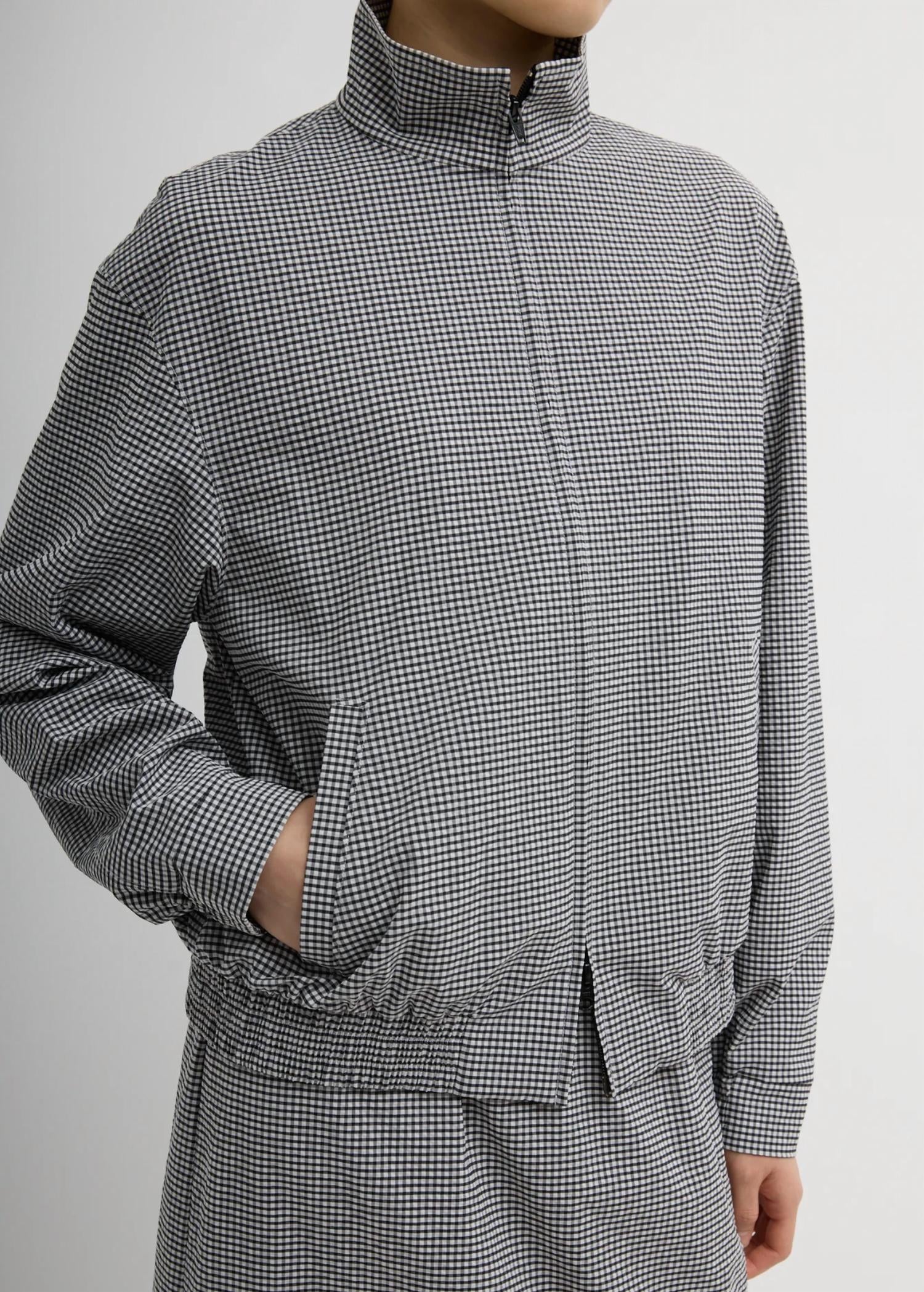 Tibi - Tech Gingham Track Jacket