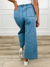 Wishlist - Spring Love High-rise Cotton Cropped Jeans