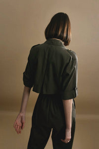LADIES WOVEN JUMPSUIT