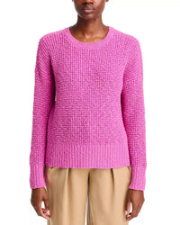 Eileen Fisher - Crewneck Knit Pullover Cotton Sweater