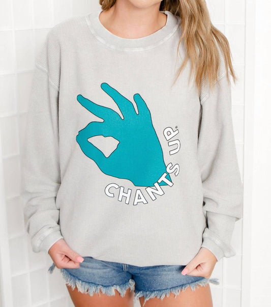 Chicka-D - Coastal Carolina Chanticleers Crewneck Corded Sweatshirt