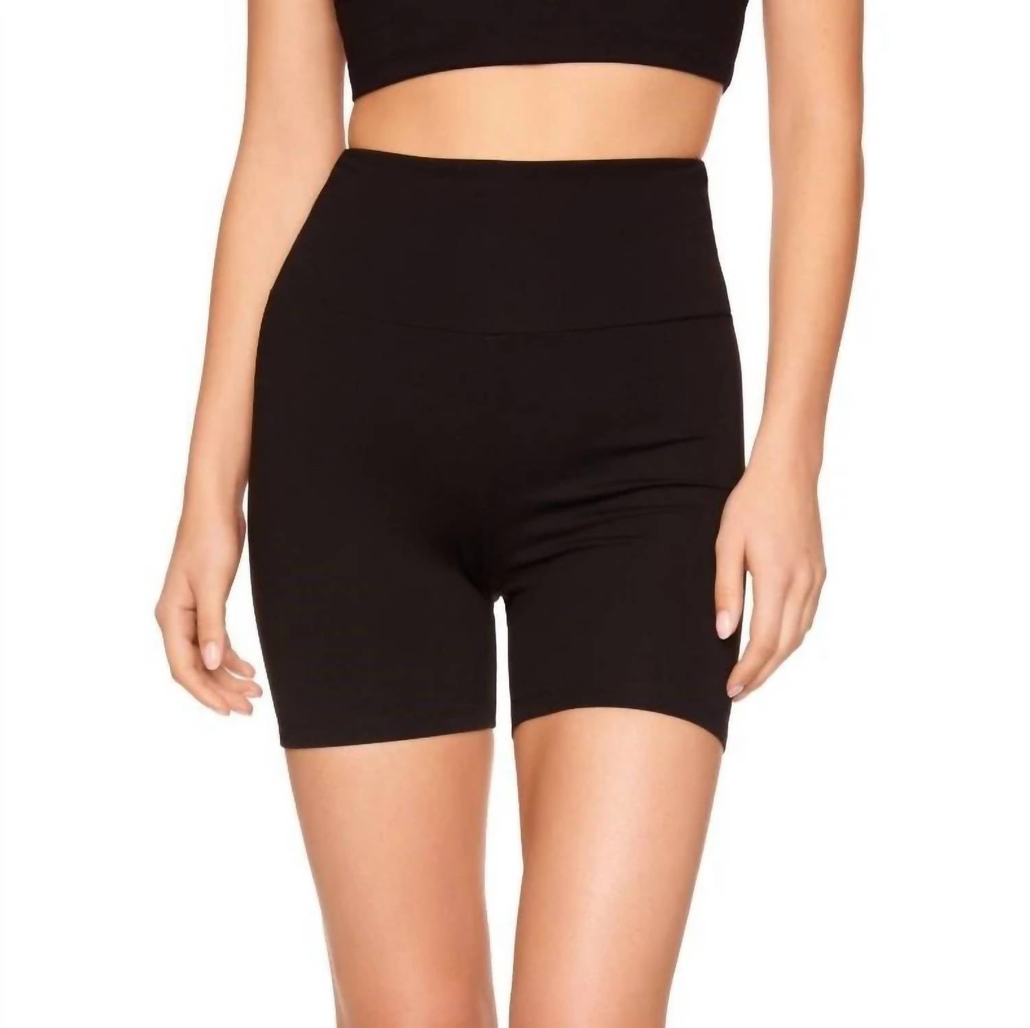 Susana Monaco Bike Athletic Short in black - women's shorts