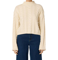Cleobella Janie Sweater Top in ivory - women's cardigan