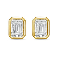 Diana M Jewels - Women's Emerald Lab-grown Diamond Stud Earrings (2.50 Tcw) - Classic Plus