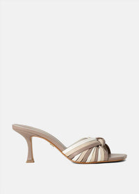 Shu Shop - Women's Faux Leather Strap Heel Sandal