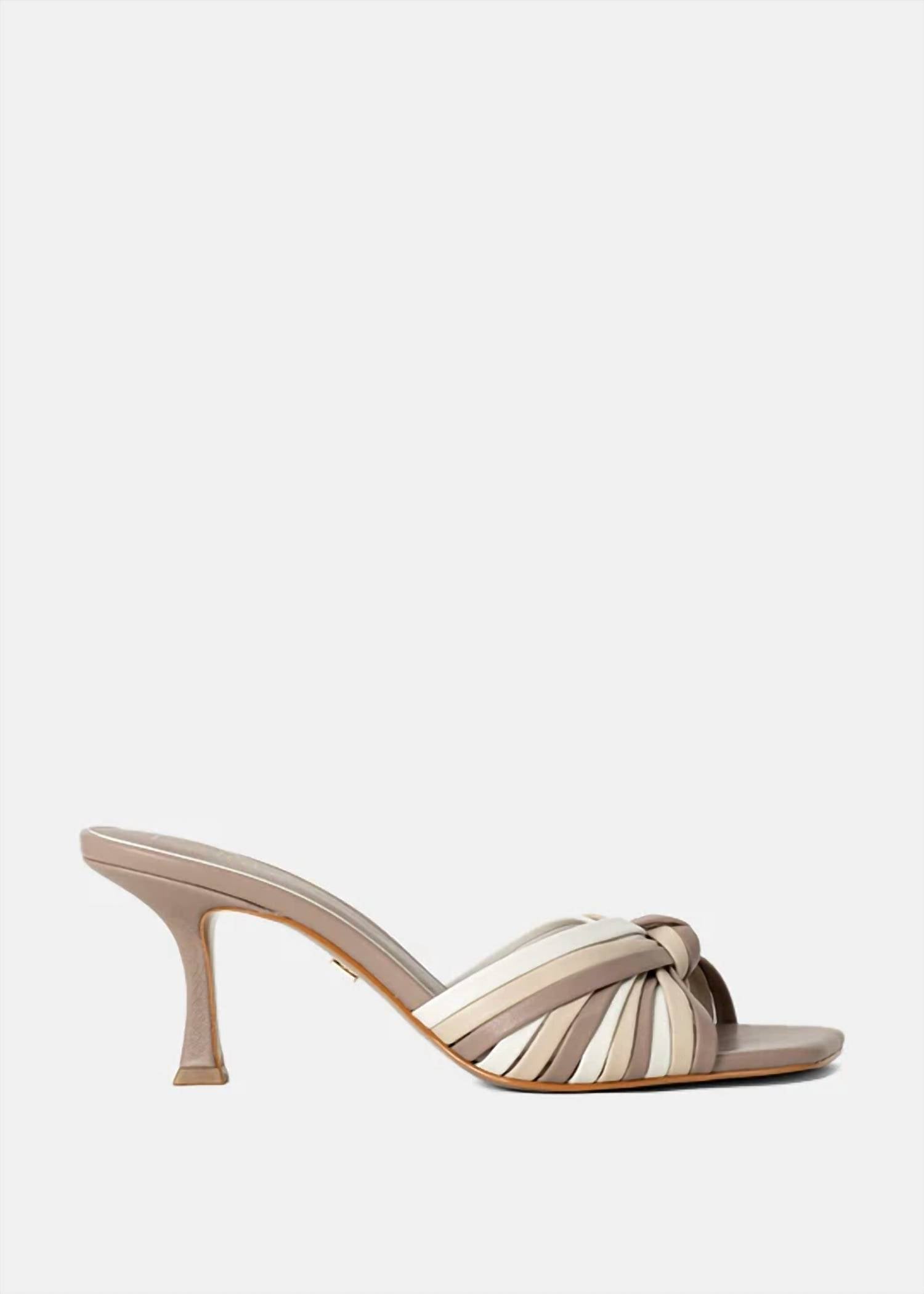 Shu Shop - Women's Faux Leather Strap Heel Sandal