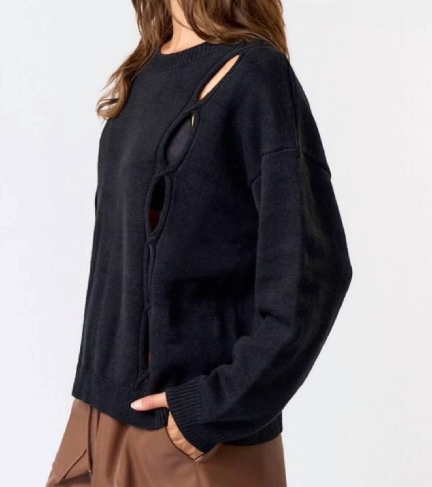 Lalavon - Emily Cut Out Sweater