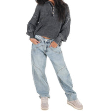 Zenana - Always on Point Collared Sweater