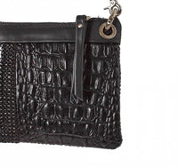 Daniella Lehavi Women's Malika Clutch Bag in black shimmer - women's bag - alternate view