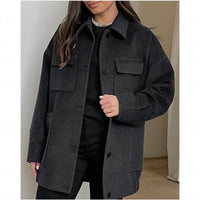 HIDDEN Vintage Tweed Jacket in charcoal - women's jacket - view 6