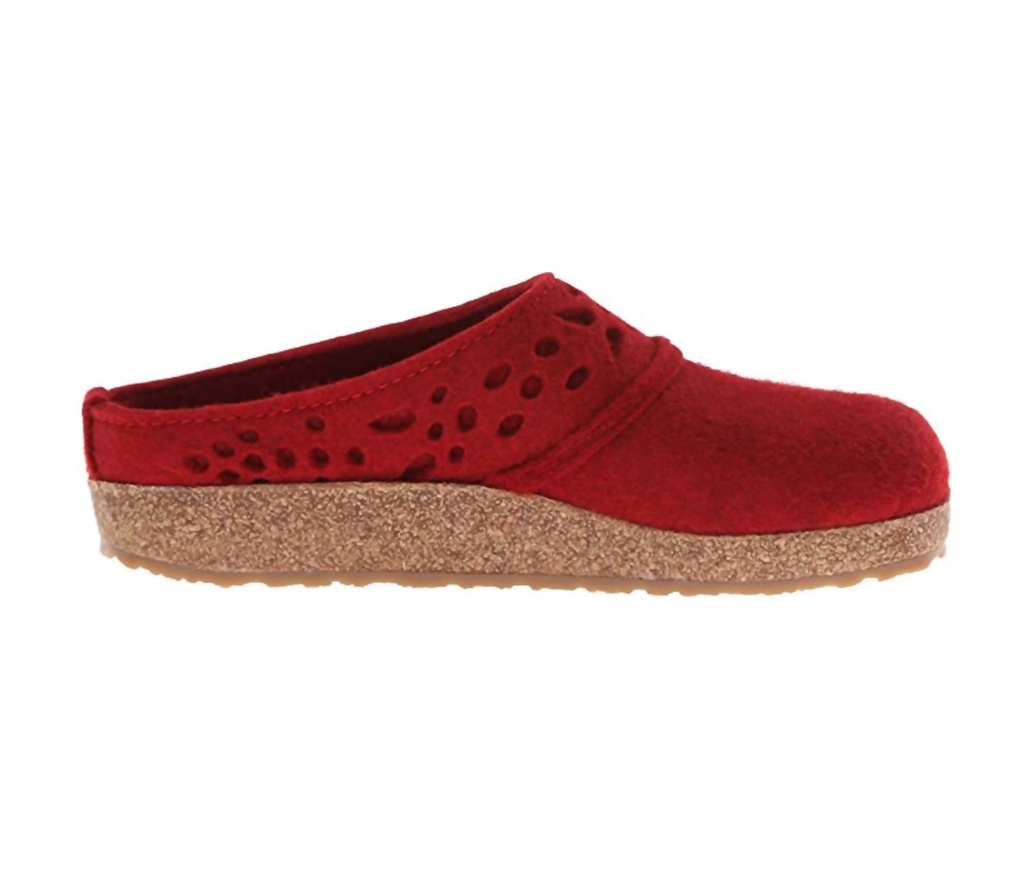 Haflinger - Women's Lacey Classic Boiled Wool Clog