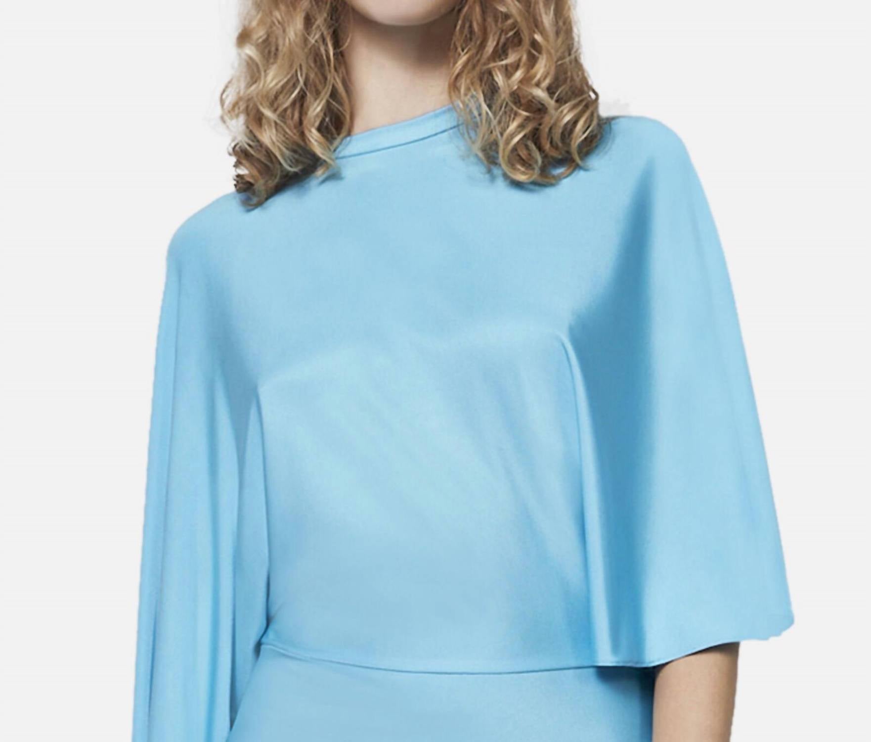 Stella Mccartney - Asymmetric Cape Sleeve Dress