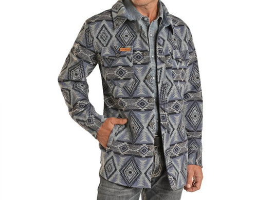 Powder River - Aztec Jacquard Wool Shirt Jacket