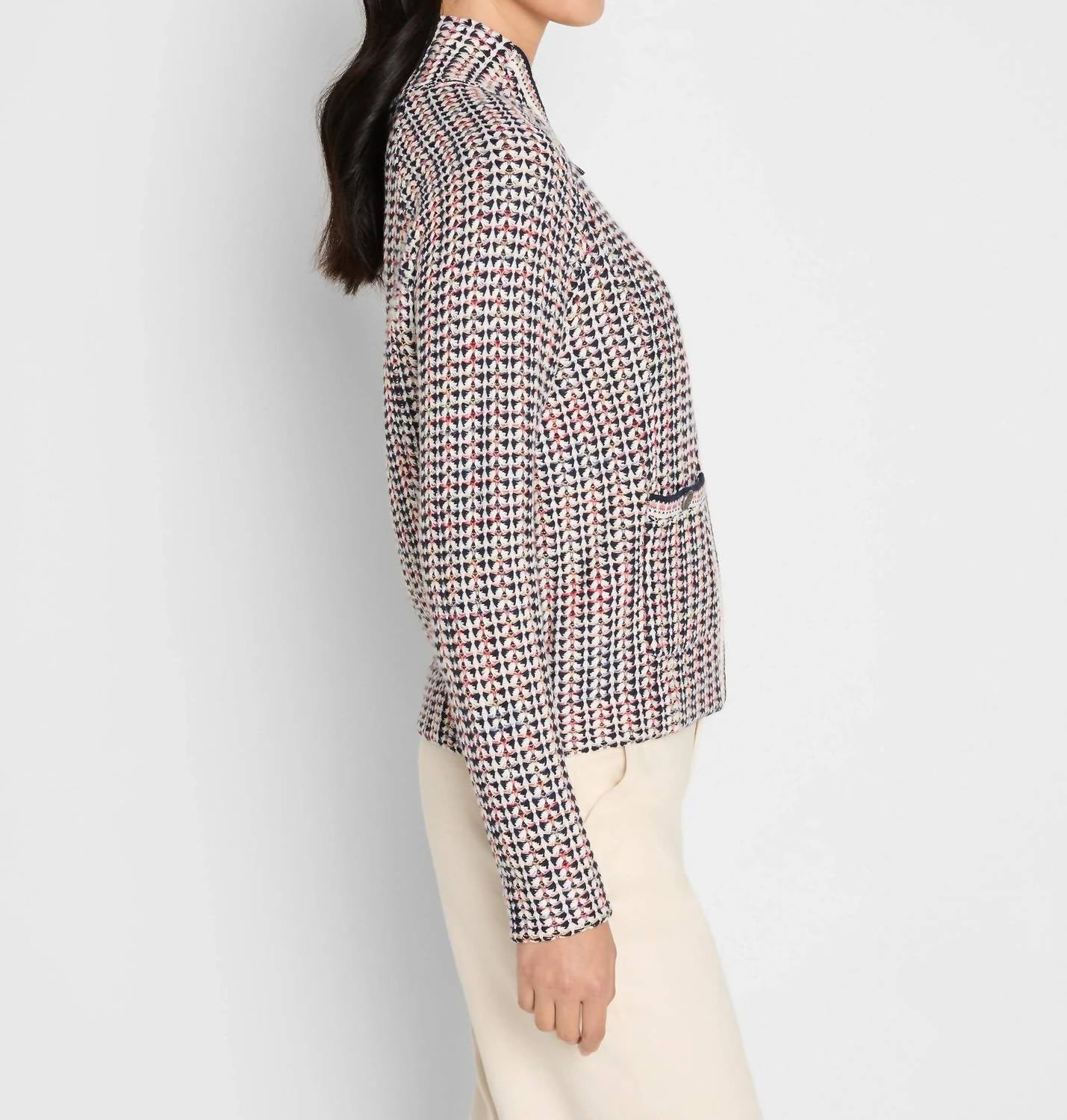 Nic + Zoe - Tuck Stitch Colorwheel Jacket