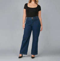 Lola Jeans - Women's High Rise Wide Leg Jeans