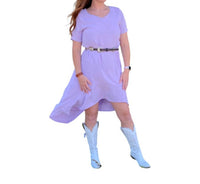 Lucky & Blessed Wild One Hi Lo Dress in lavender - women's dress