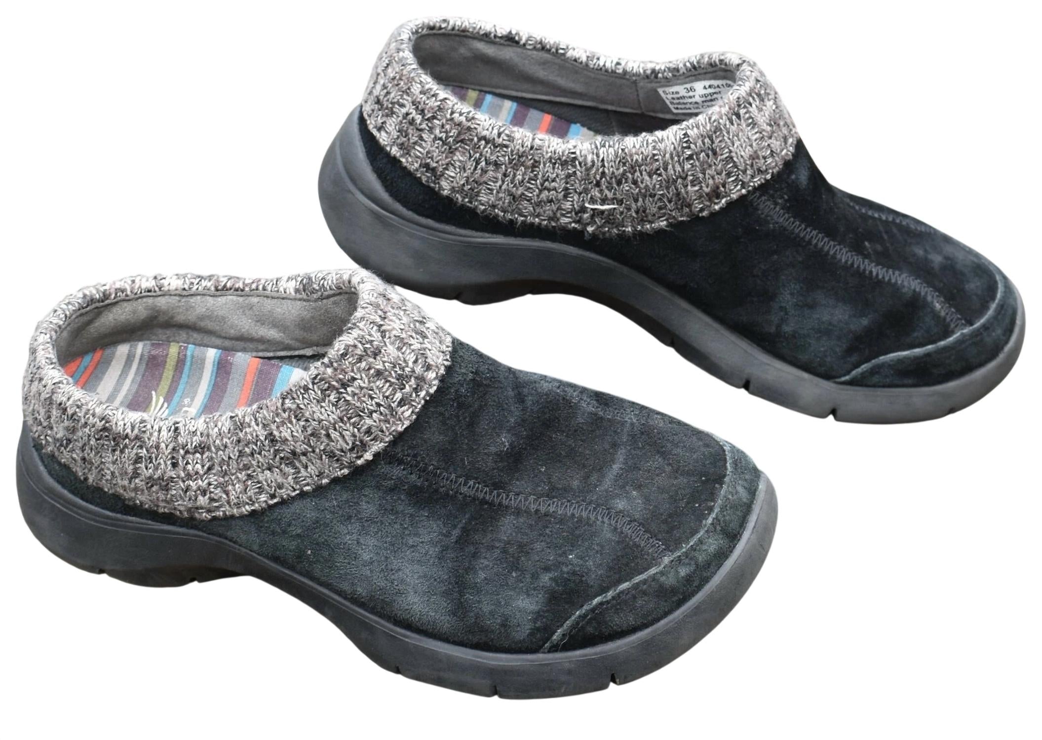 dansko Women's Emily Slip On Shoes in black suede - women's flats