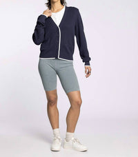 Thread & Supply Jessie Button Front Cardigan in charcoal blue hoc winter - women's cardigan