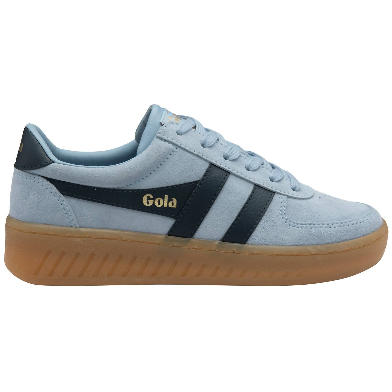 Gola Women's Grandslam Suede Sneakers in air navy gum - women's sneaker