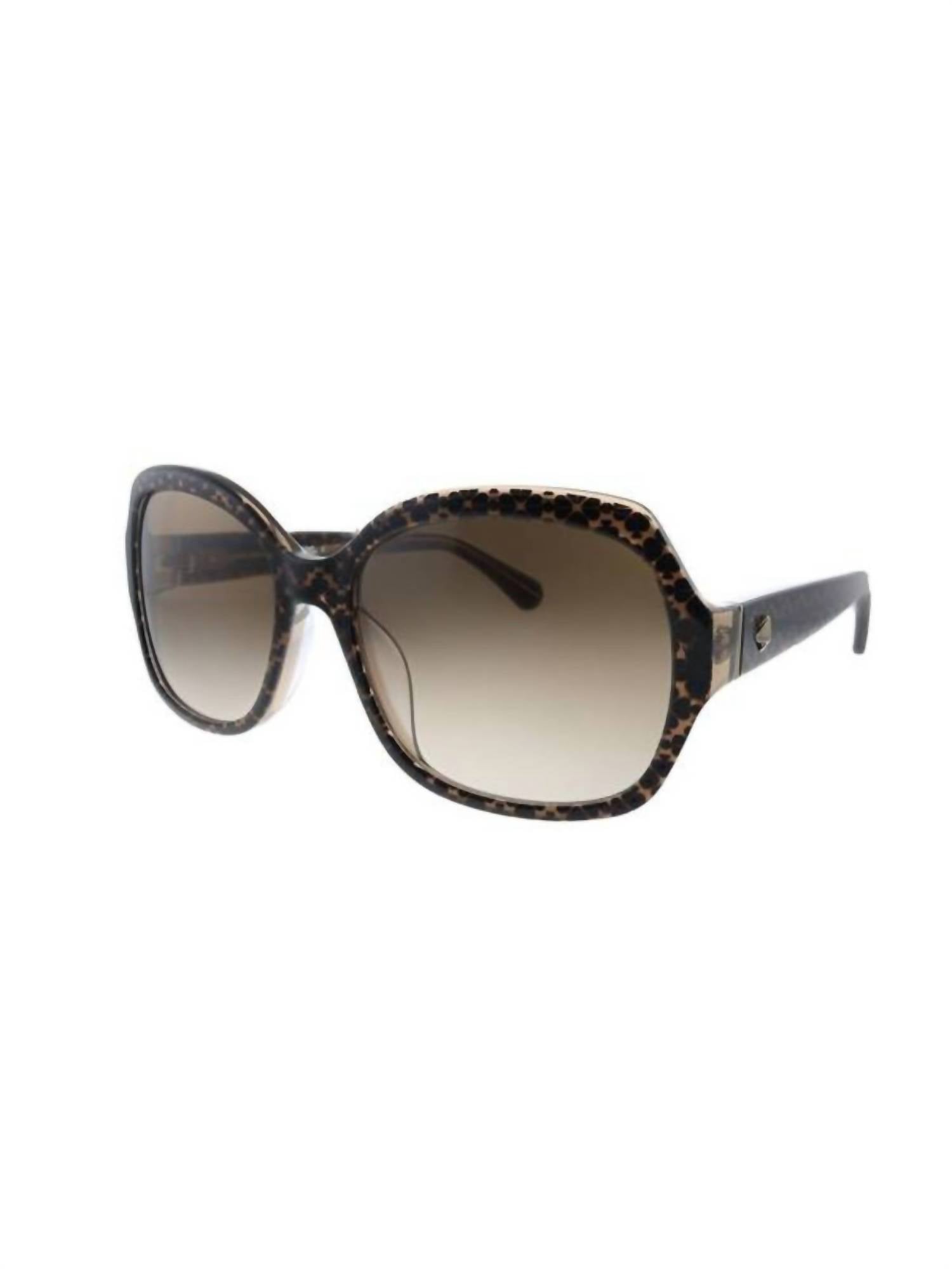 Square Plastic Sunglasses with Gradient Lens