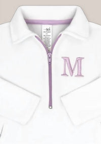 Set Athletics - Girls' Heather Half Zip Sweater