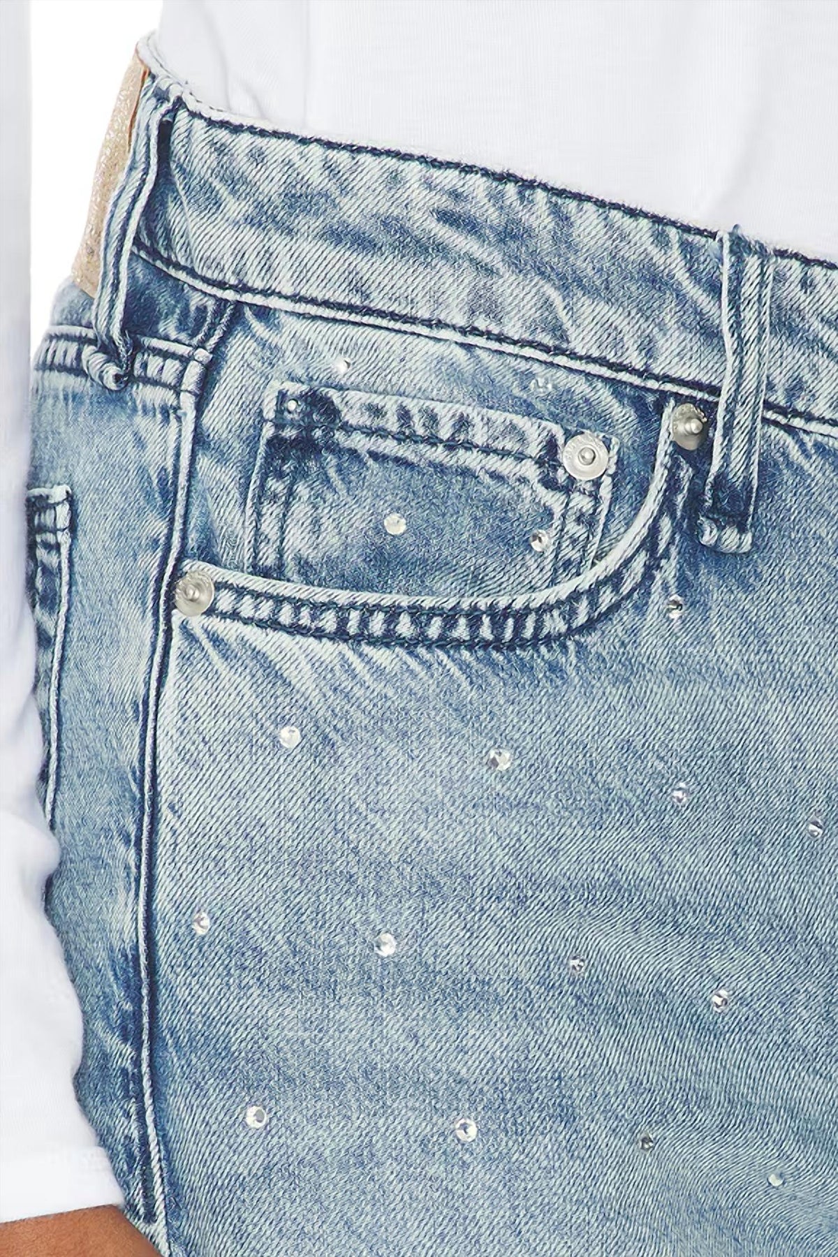 Rag & Bone - Featherweight Logan Embellished Wide Jeans