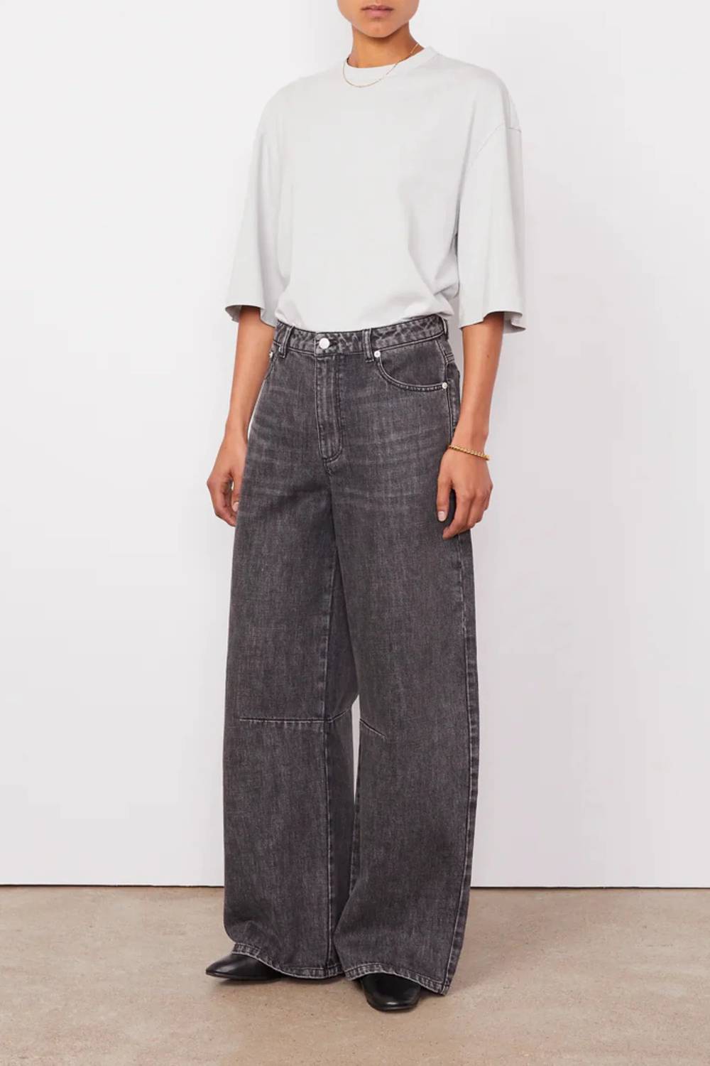 Officine Générale - Sora Denim Wide Leg Jeans
