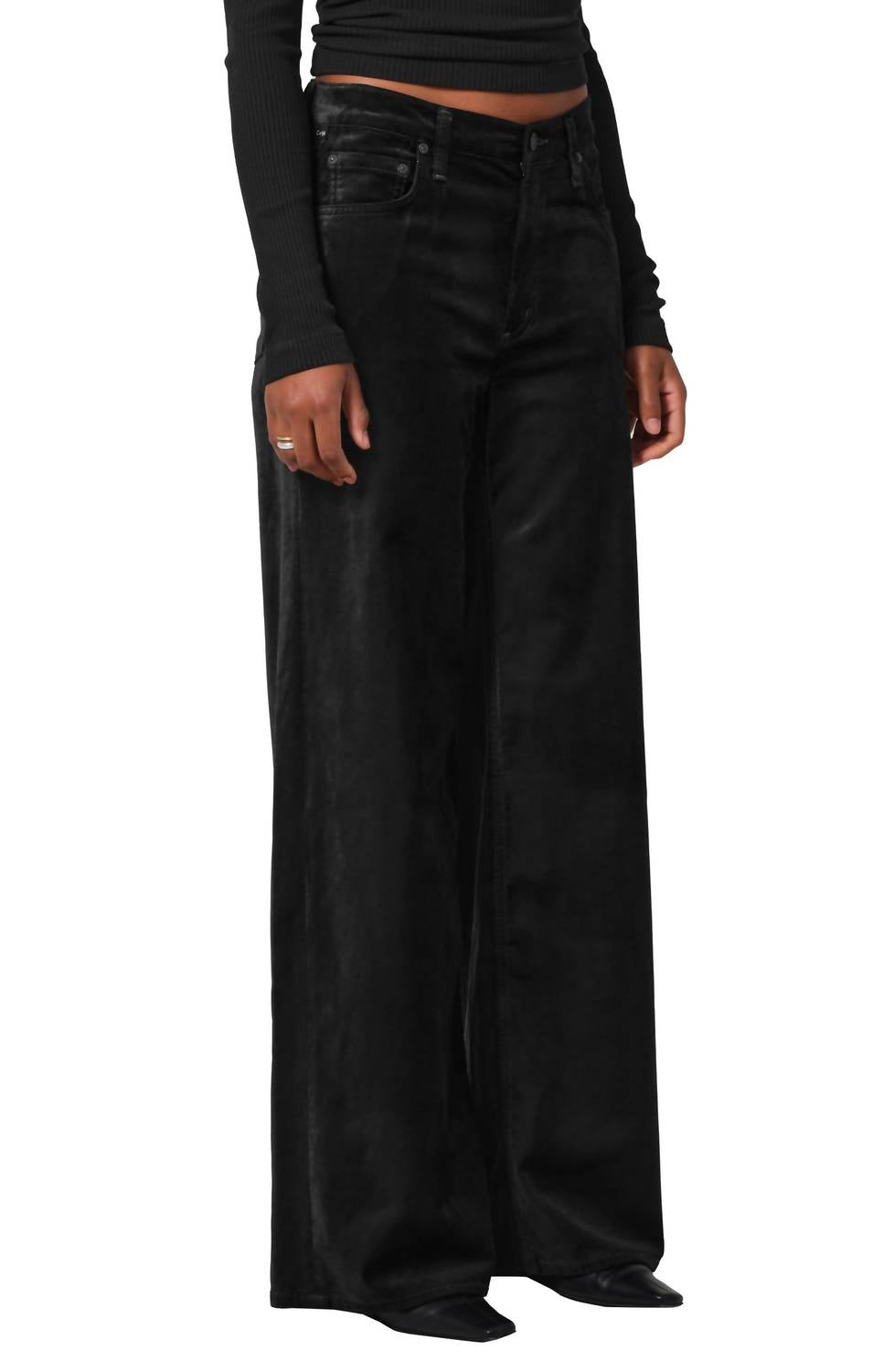 Citizens Of Humanity - Lolli Mid Rise Baggy Velvet Jeans