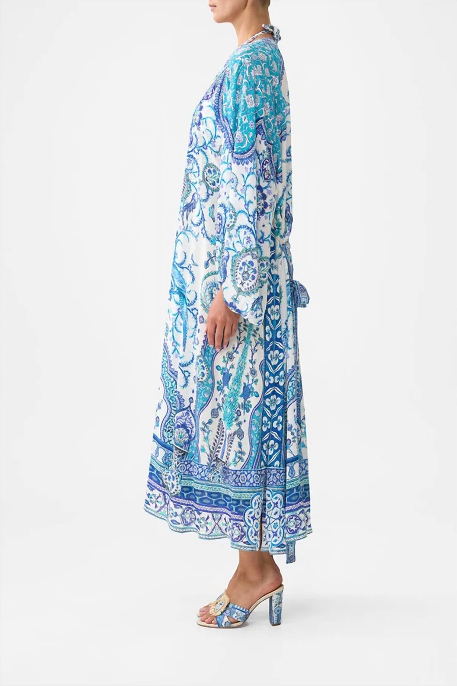 Camilla - Silk Blouson Sleeve Layer Coverup