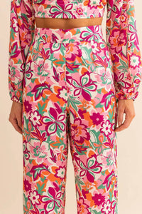 Le Lis - Painted Petals Wide Leg Trousers